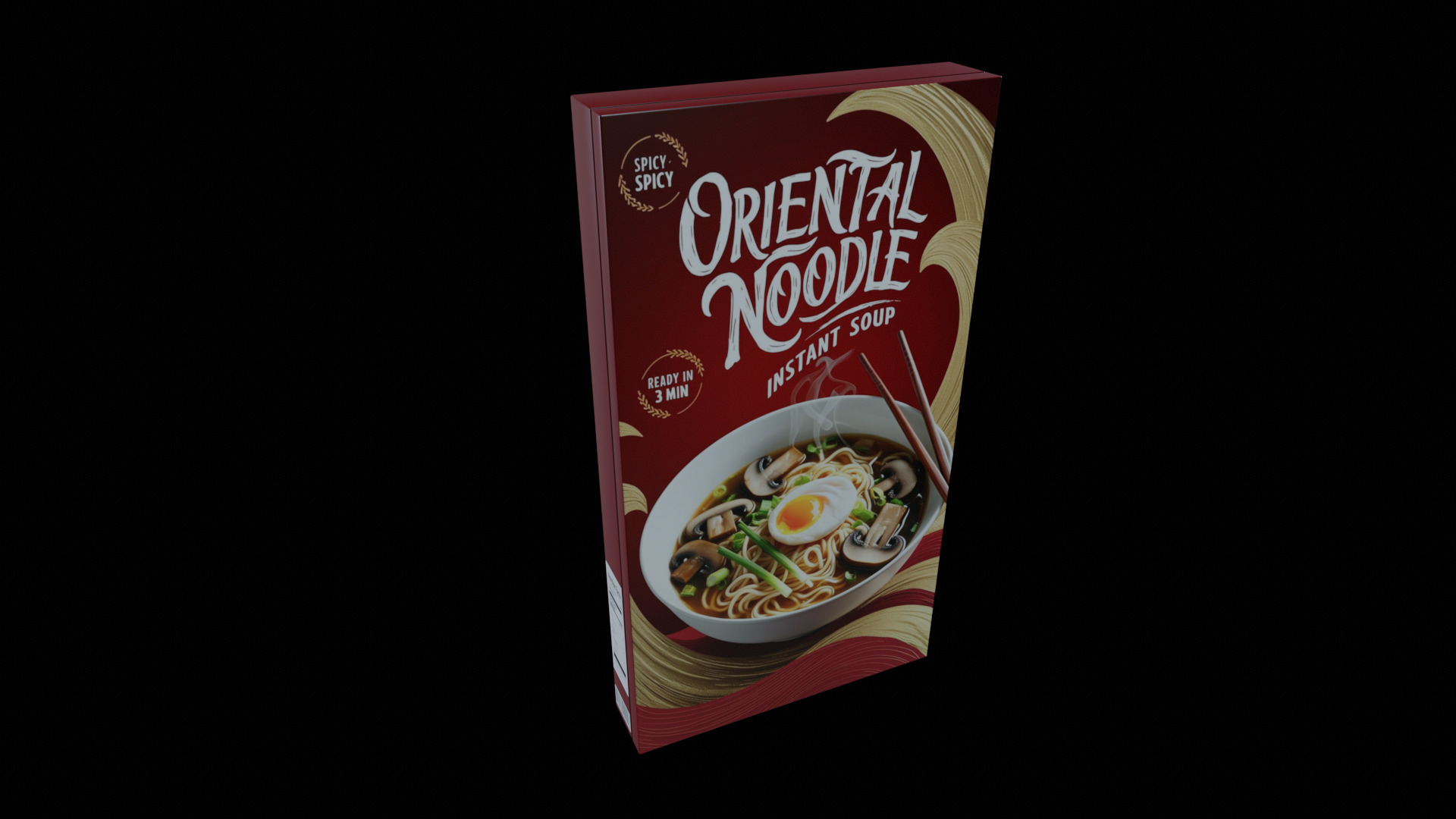 Instant soup-Minestrone Instant Soup-GAME READY PBR  Low-poly 3D model_3