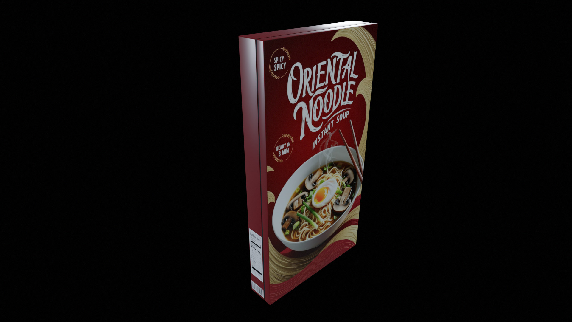 Instant soup-Minestrone Instant Soup-GAME READY PBR  Low-poly 3D model_2