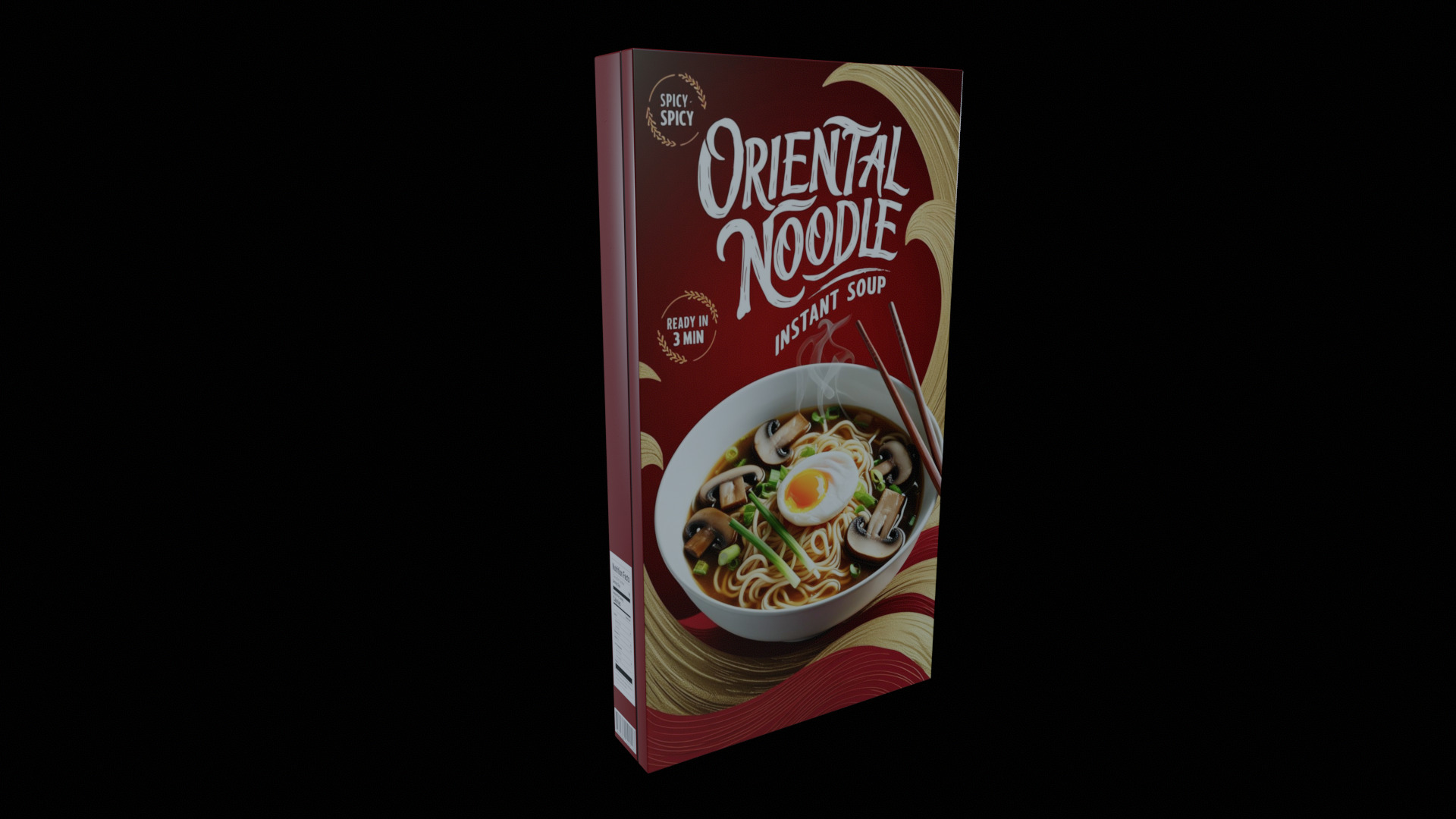 Instant soup-Minestrone Instant Soup-GAME READY PBR  Low-poly 3D model_1