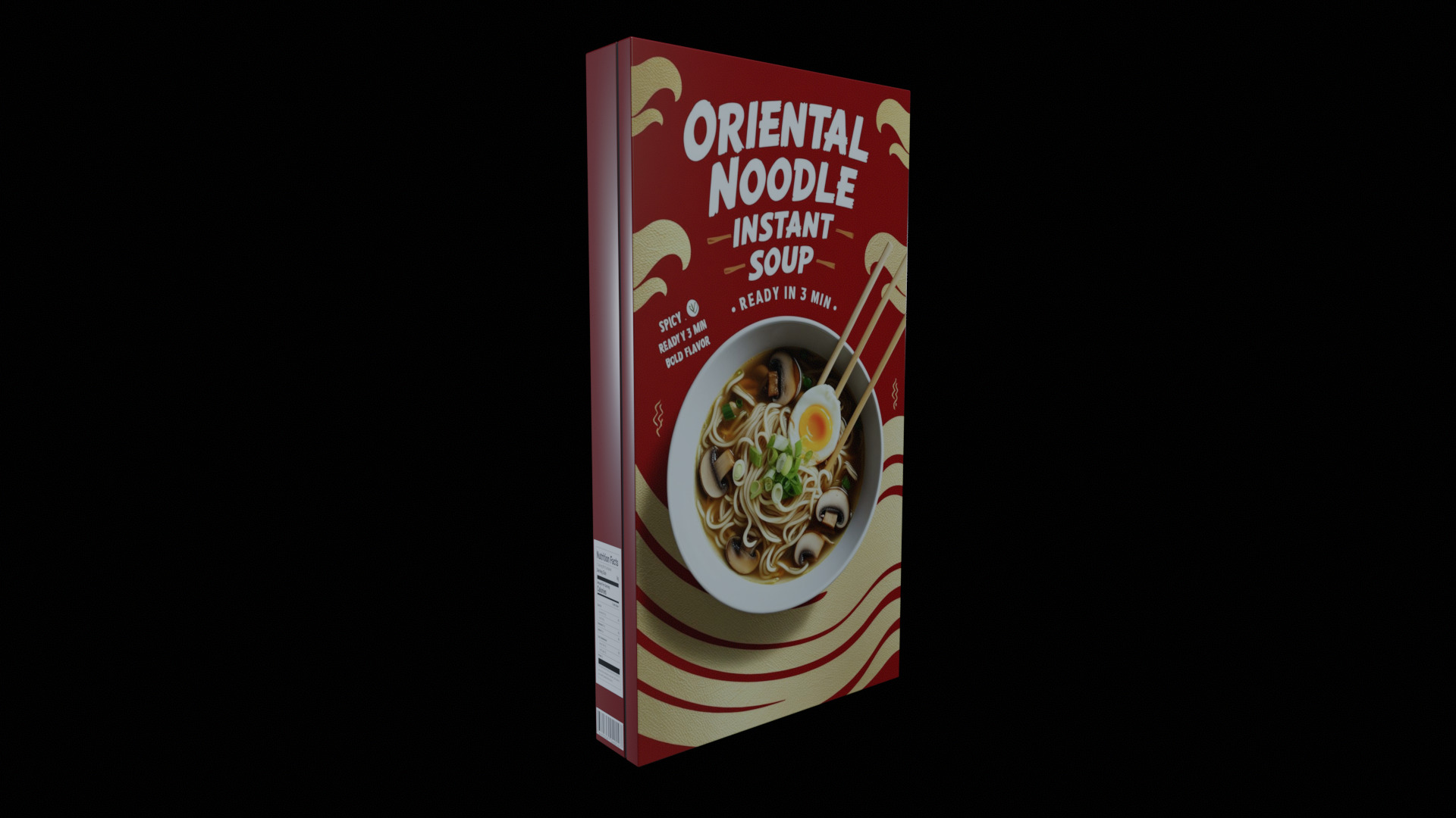 Instant soup-Minestrone Instant Soup-GAME READY PBR  Low-poly 3D model_1
