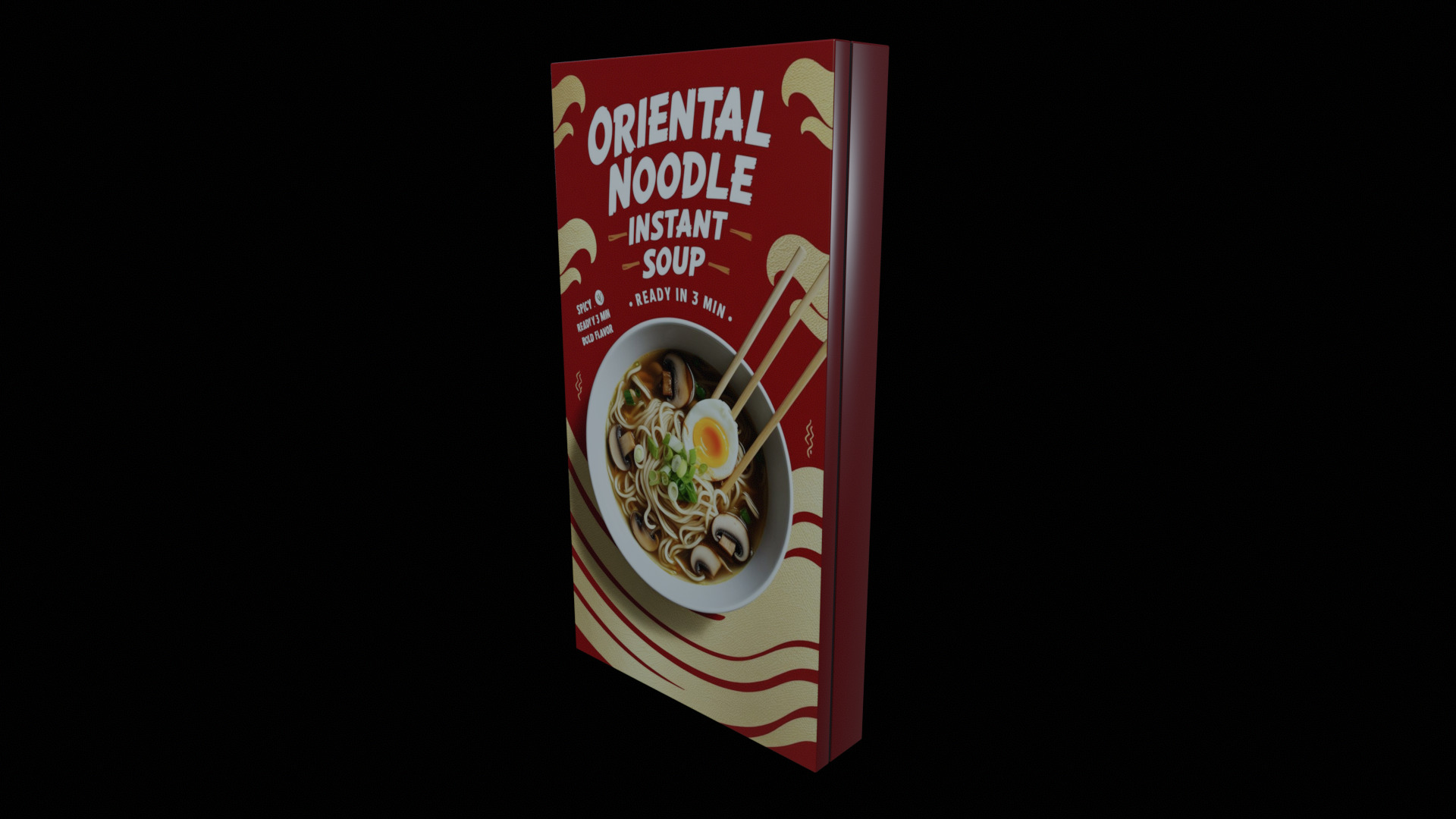 Instant soup-Minestrone Instant Soup-GAME READY PBR  Low-poly 3D model_3