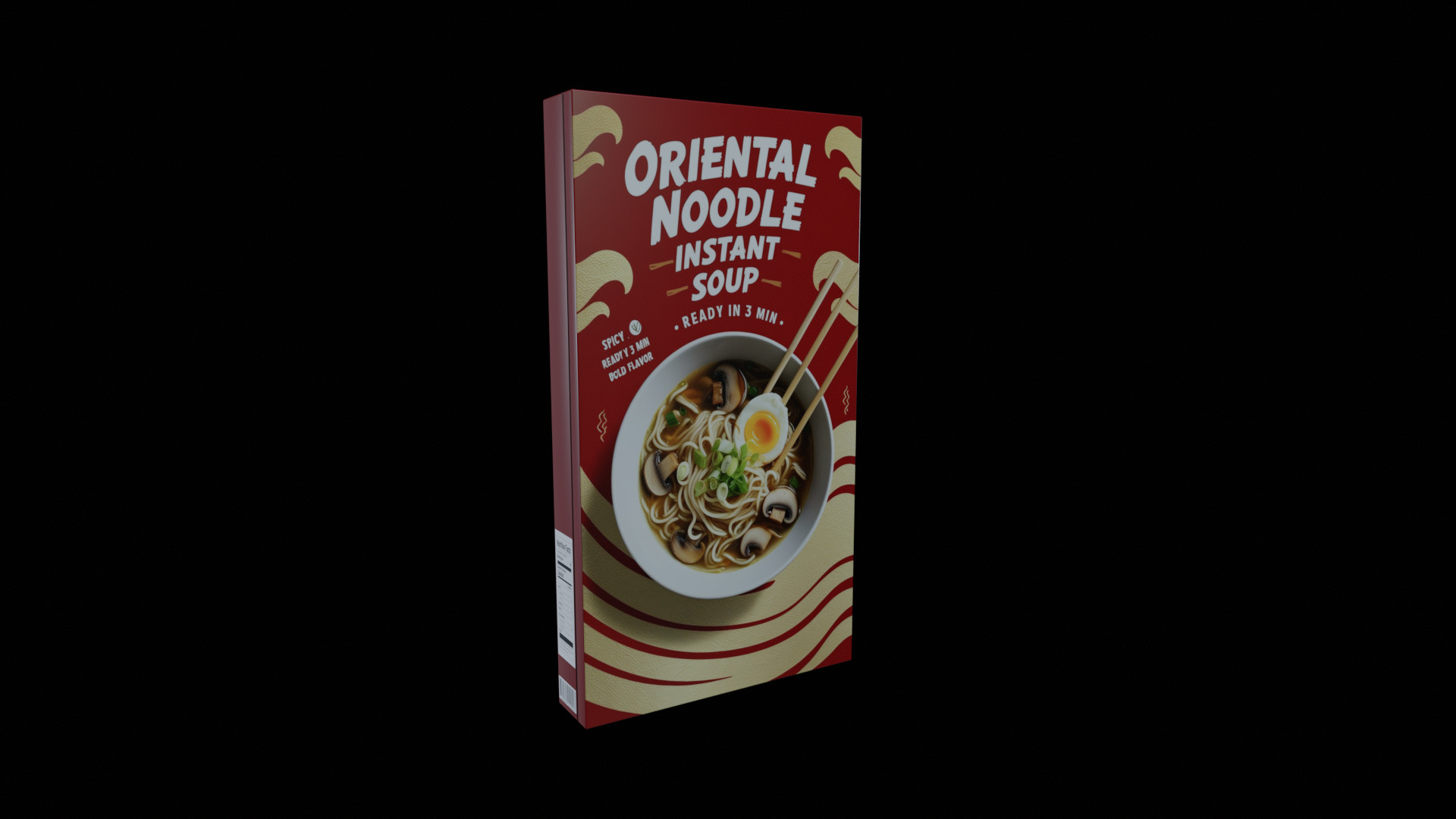 Instant soup-Minestrone Instant Soup-GAME READY PBR  Low-poly 3D model_2