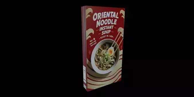 Instant soup-Minestrone Instant Soup-GAME READY PBR 