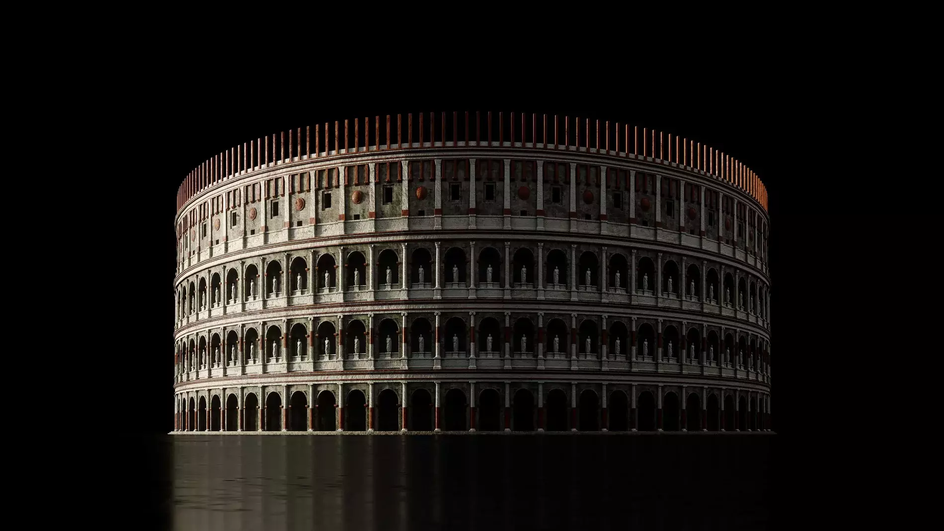Ancient Roman Architecture Pack 3D model_3