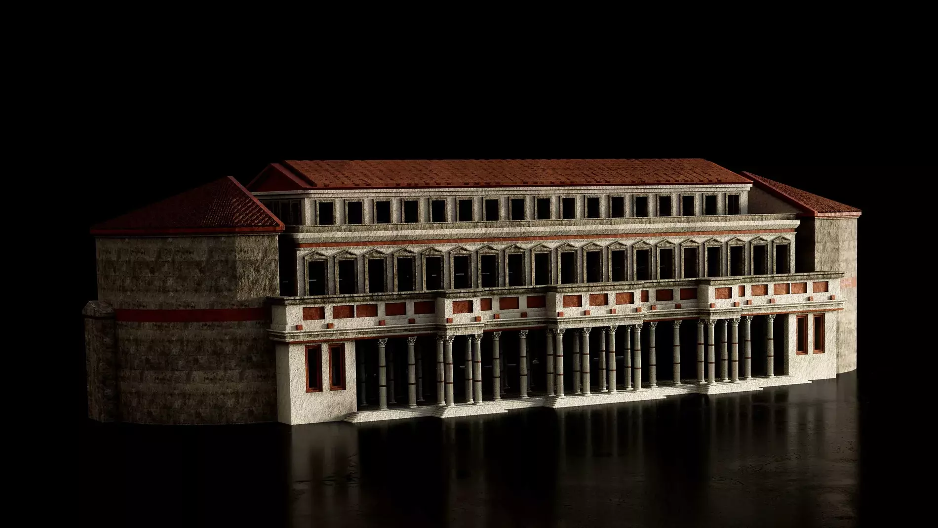 Ancient Roman Architecture Pack 3D model_1