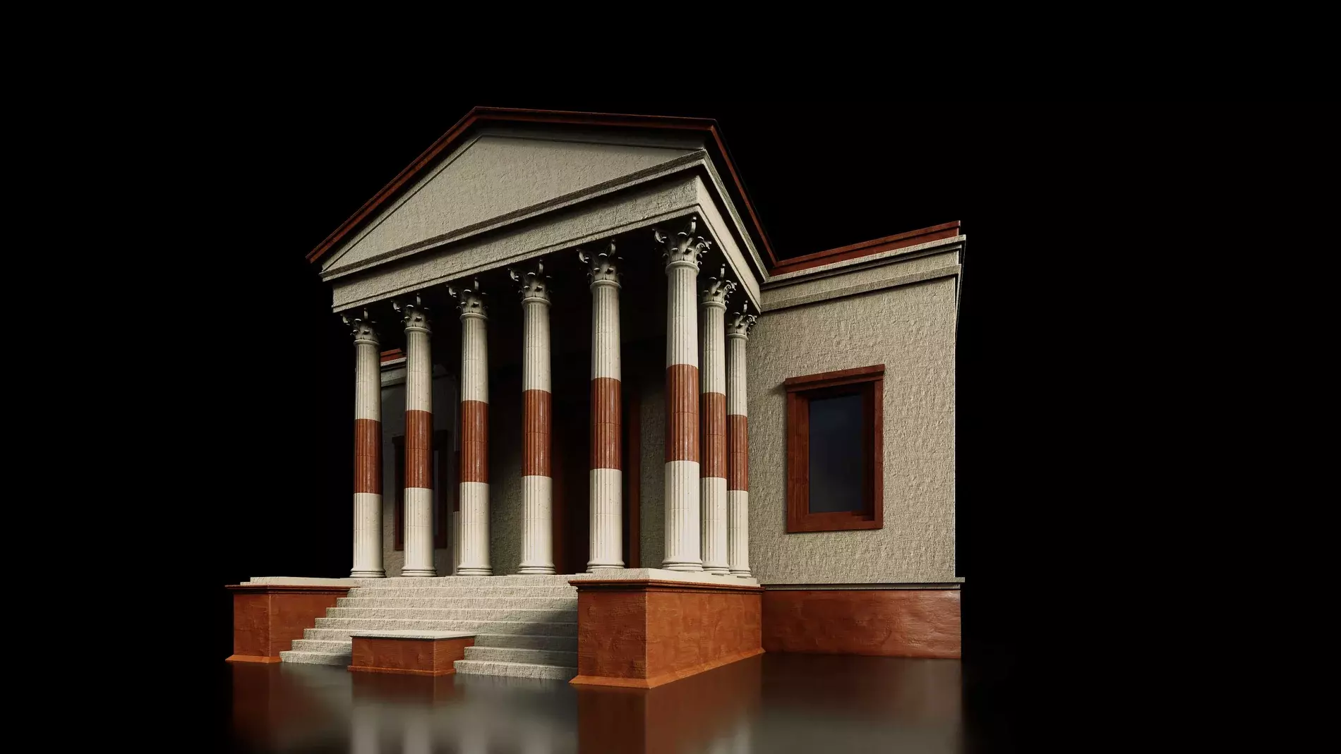 Ancient Roman Architecture Pack 3D model_0