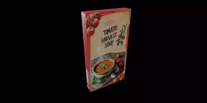 Instant soup-Minestrone Instant Soup-GAME READY PBR 