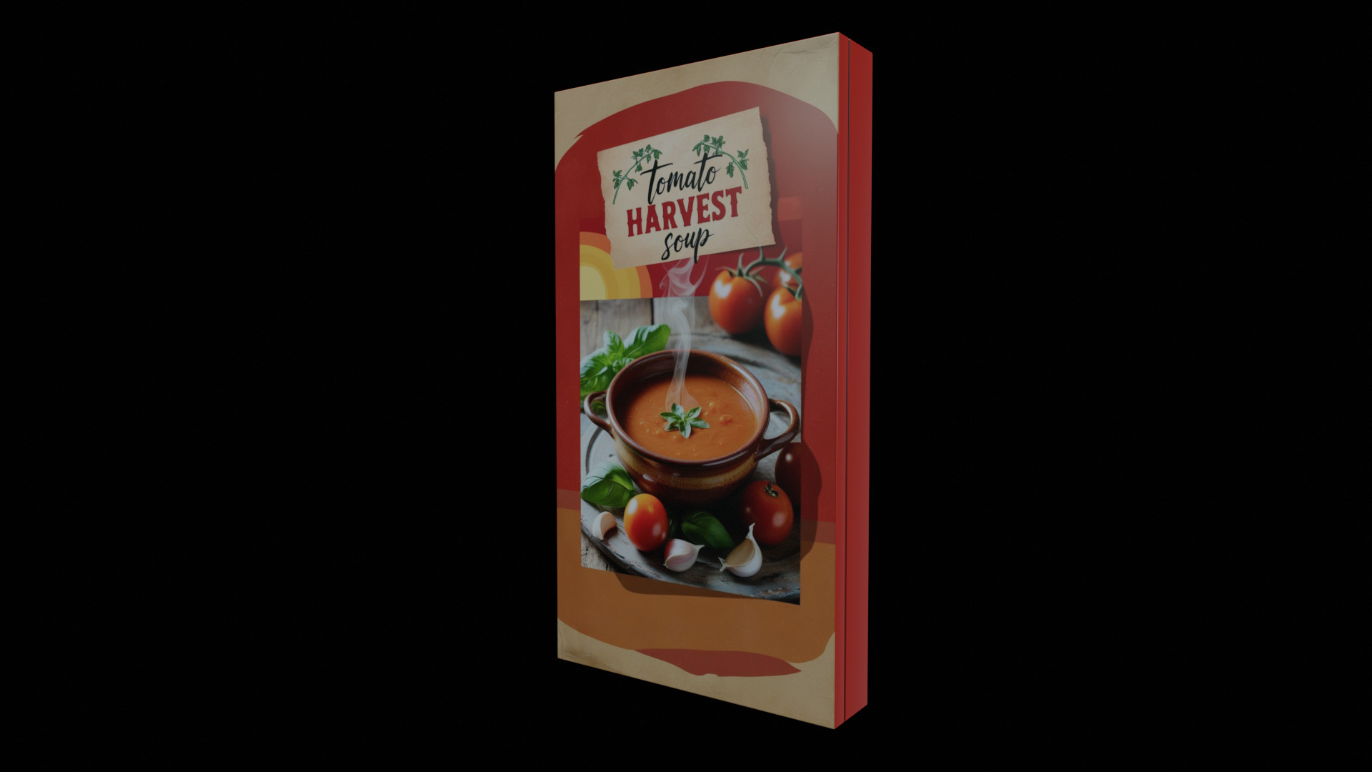 Instant soup-Minestrone Instant Soup-GAME READY PBR  Low-poly 3D model_4