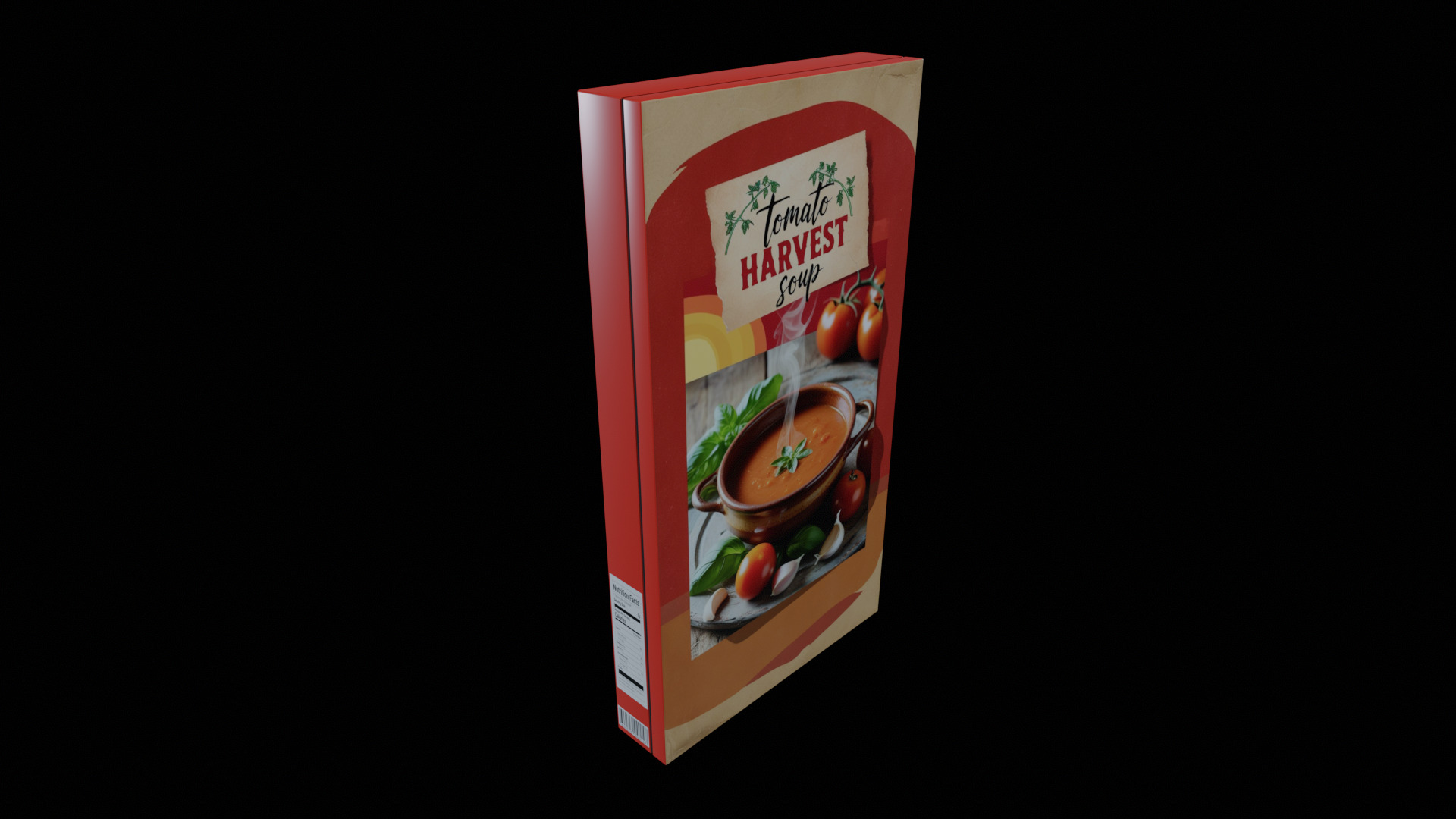 Instant soup-Minestrone Instant Soup-GAME READY PBR  Low-poly 3D model_2