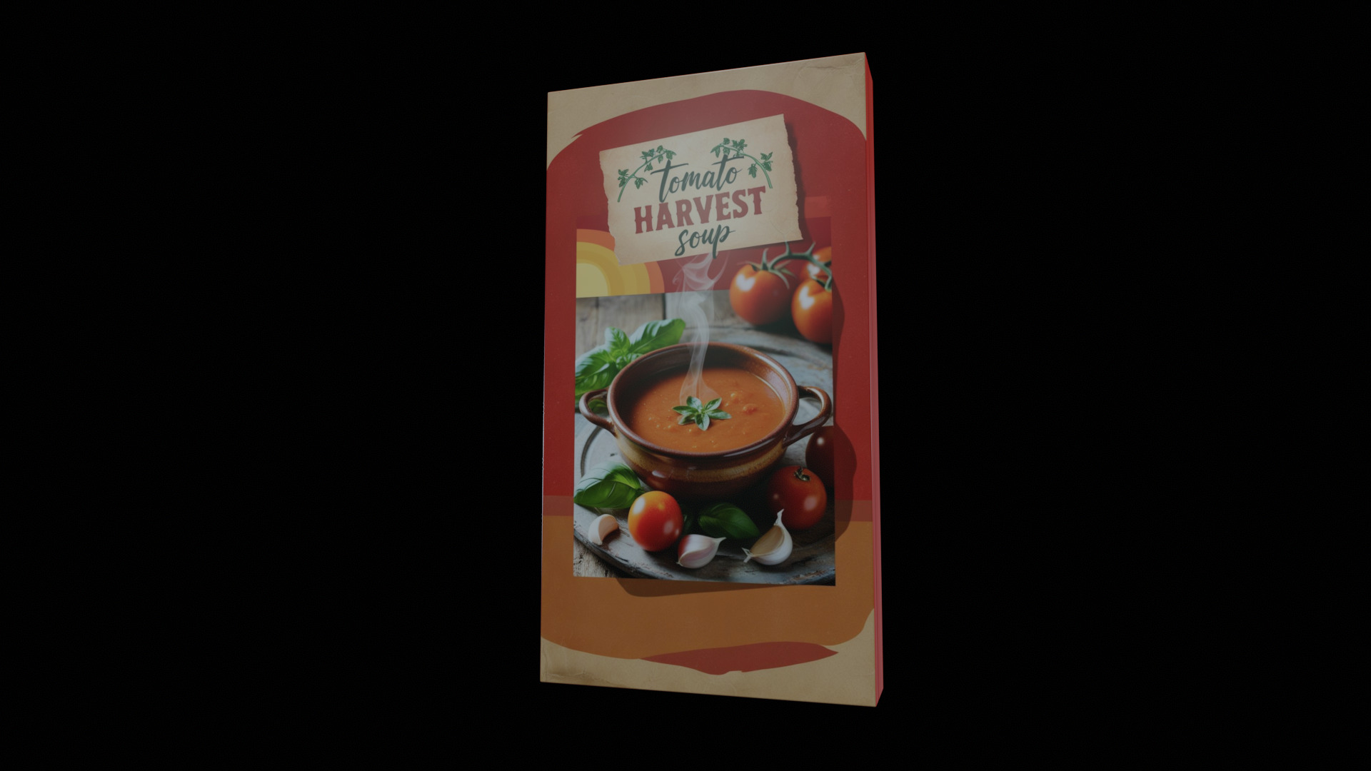 Instant soup-Minestrone Instant Soup-GAME READY PBR  Low-poly 3D model_5