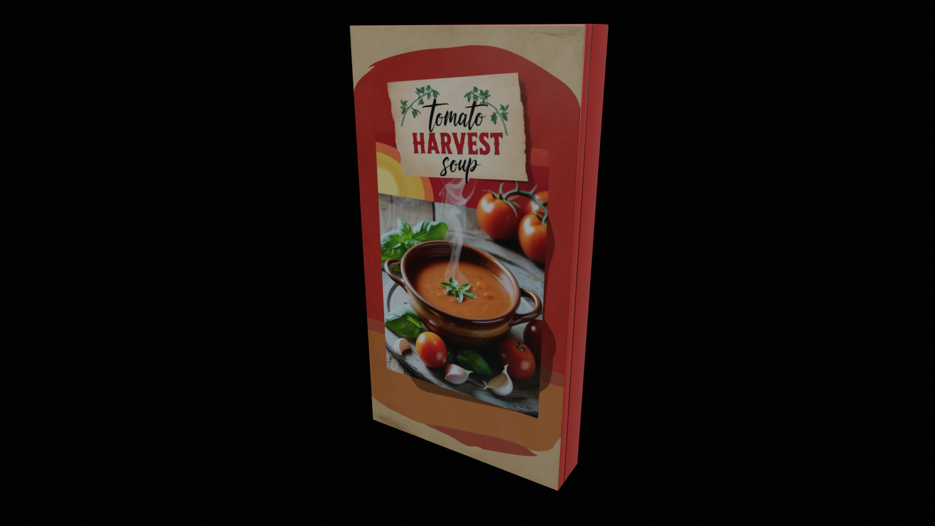 Instant soup-Minestrone Instant Soup-GAME READY PBR  Low-poly 3D model_3