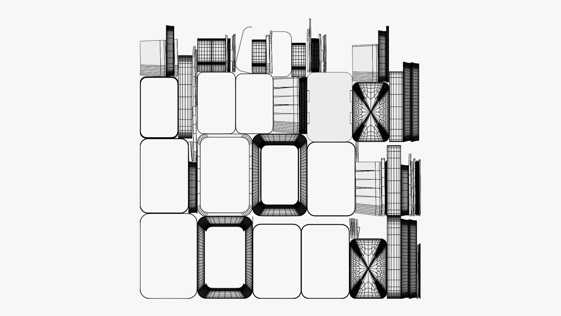 Basic Food Container - Geometry Only No Textures No Materials 3D model_5