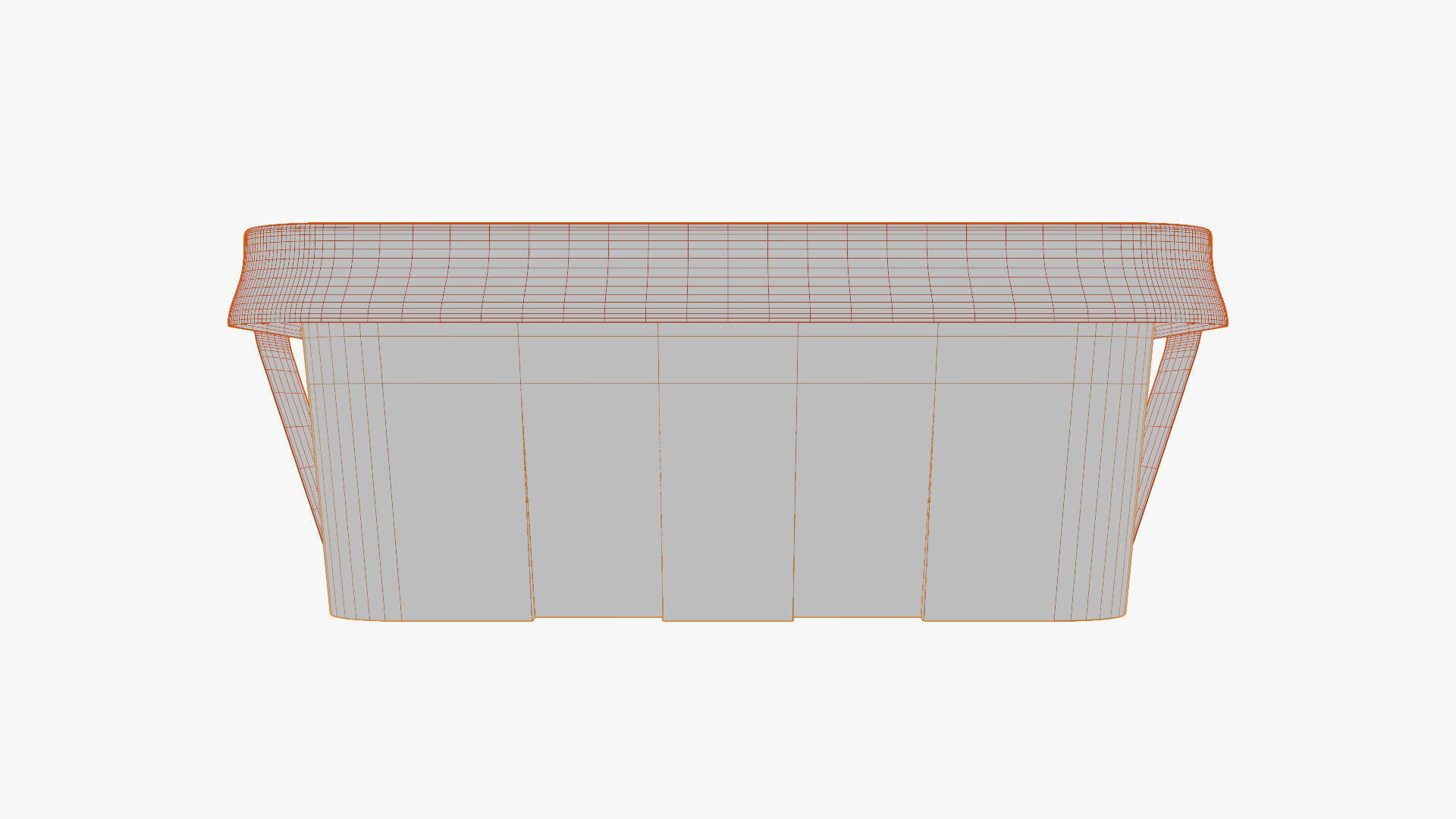 Basic Food Container - Geometry Only No Textures No Materials 3D model_6