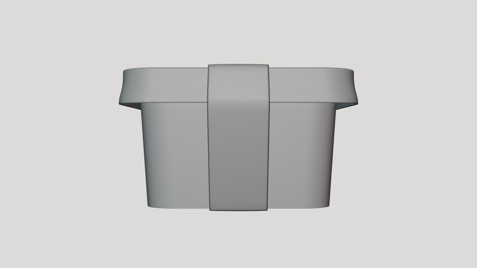 Basic Food Container - Geometry Only No Textures No Materials 3D model_1