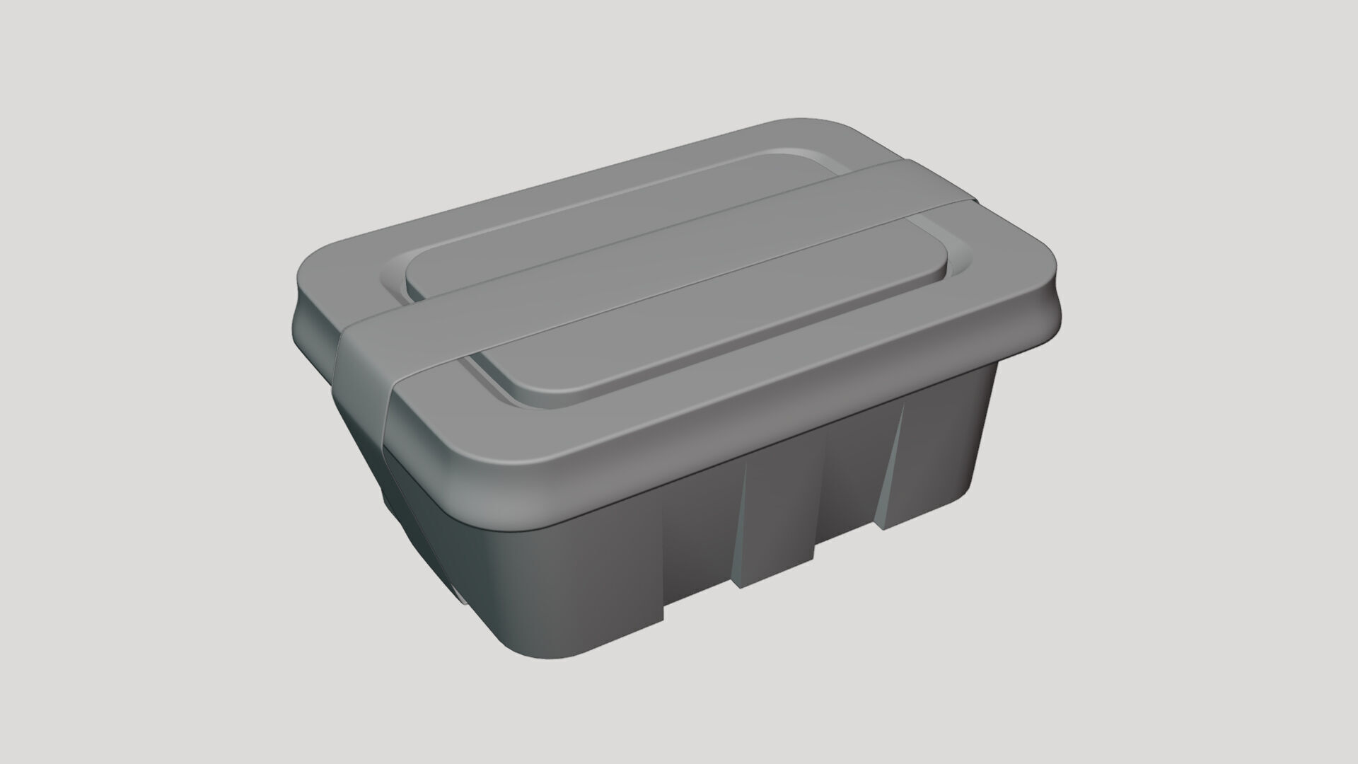 Basic Food Container - Geometry Only No Textures No Materials 3D model_4