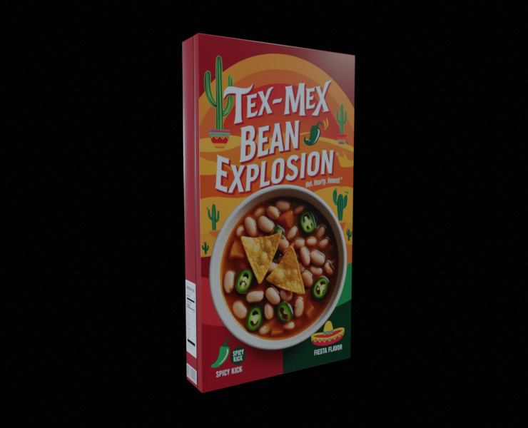 Instant soup-Minestrone Instant Soup-GAME READY PBR  Low-poly 3D model_8