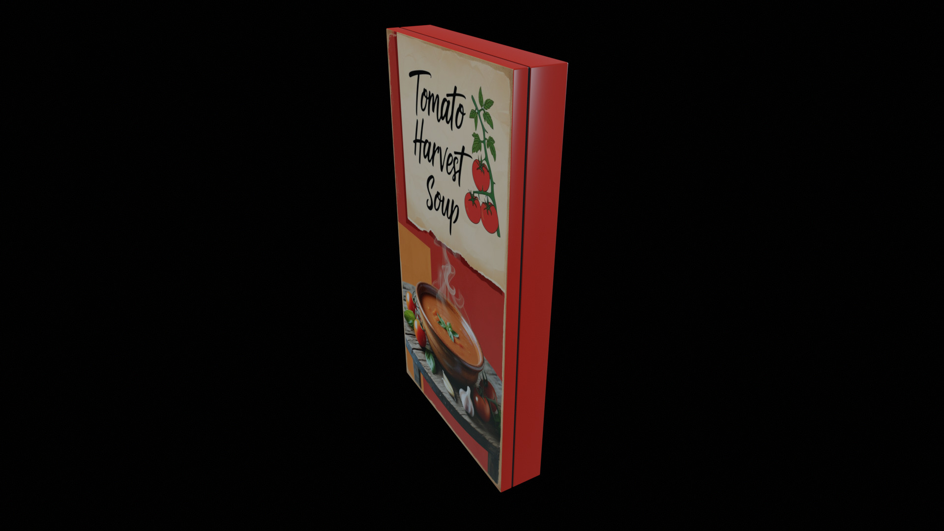 Instant soup-Minestrone Instant Soup-GAME READY PBR  Low-poly 3D model_4