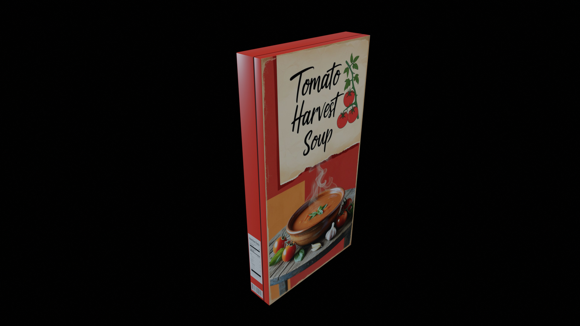 Instant soup-Minestrone Instant Soup-GAME READY PBR  Low-poly 3D model_2