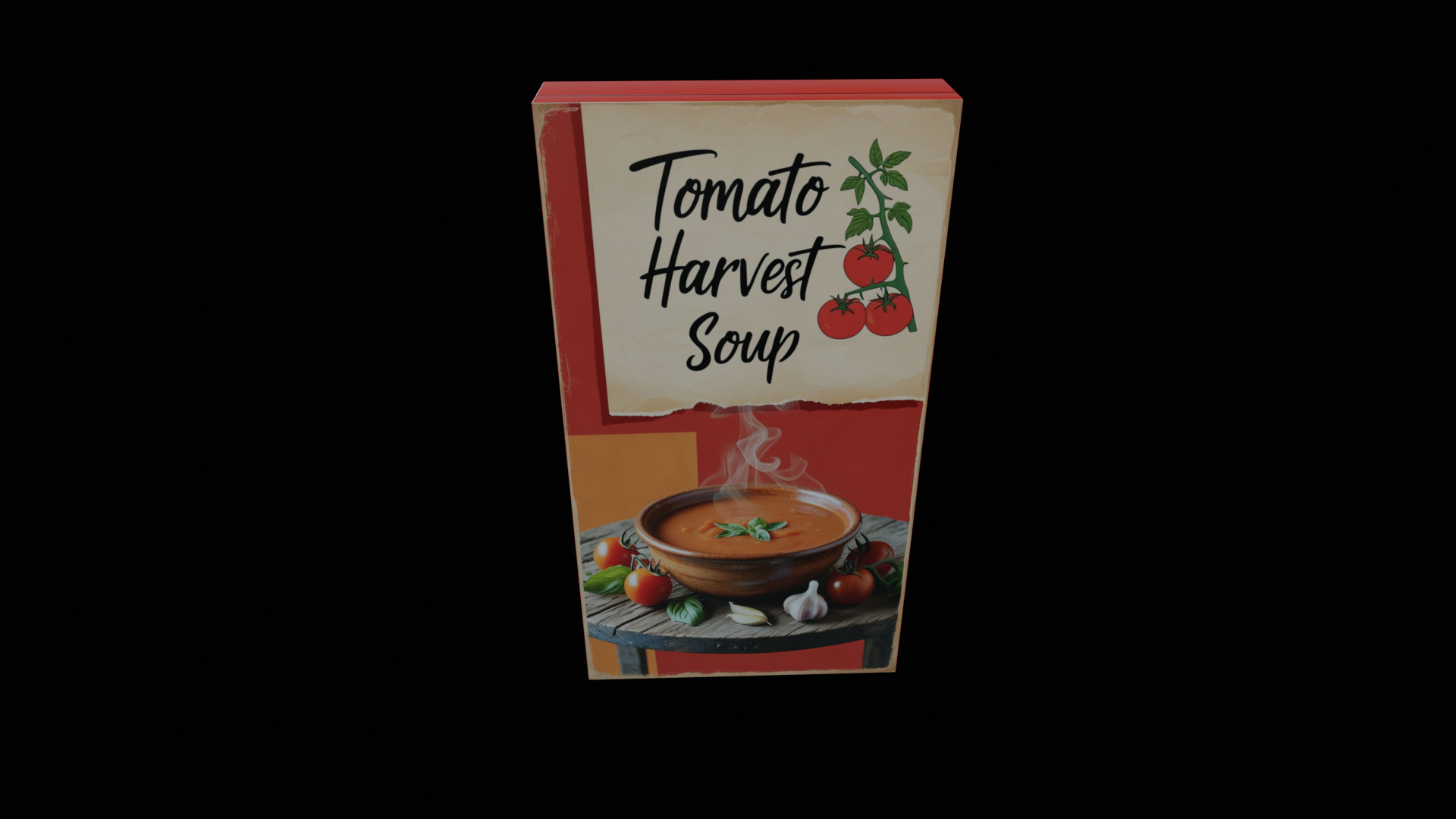 Instant soup-Minestrone Instant Soup-GAME READY PBR  Low-poly 3D model_3