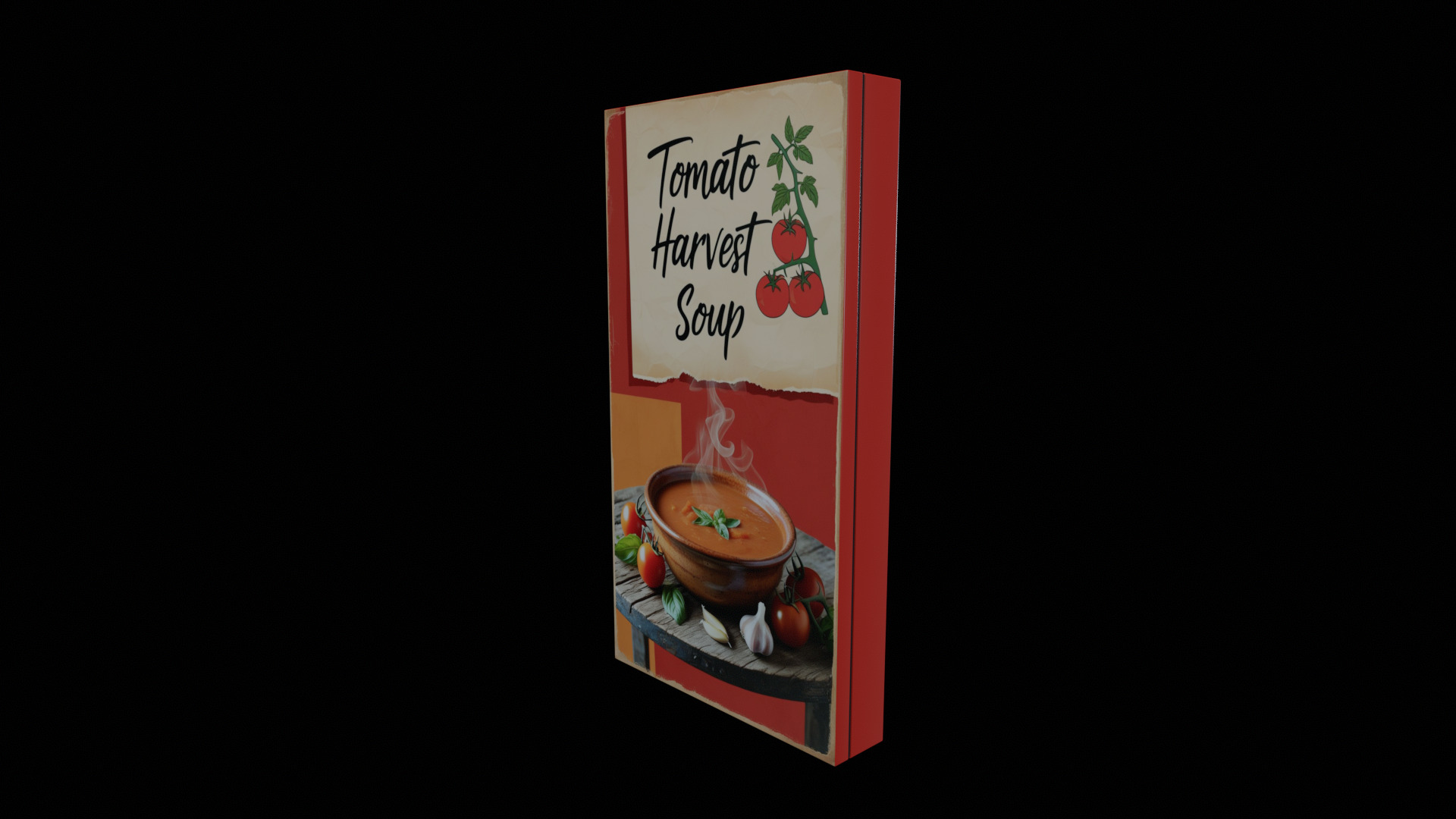 Instant soup-Minestrone Instant Soup-GAME READY PBR  Low-poly 3D model_5