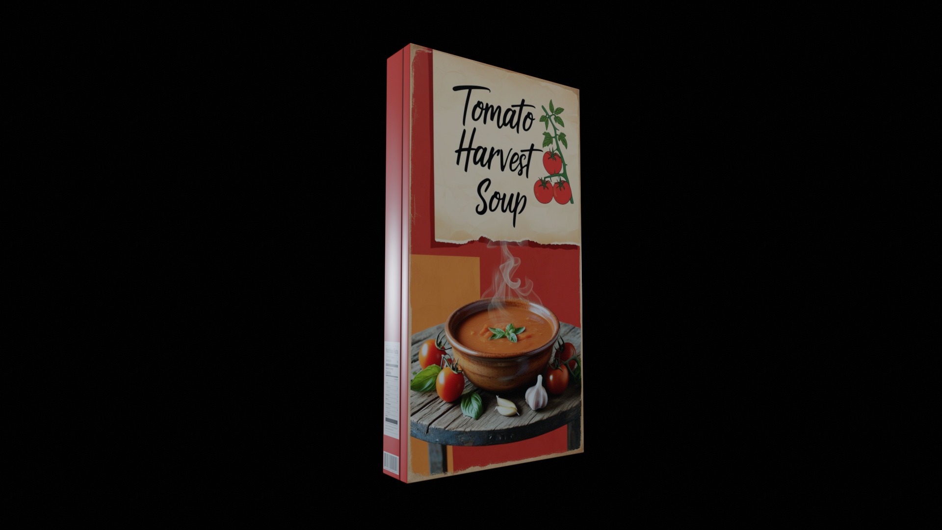 Instant soup-Minestrone Instant Soup-GAME READY PBR  Low-poly 3D model_1