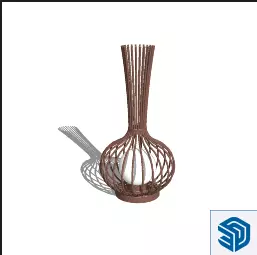 Basket Light Free 3D model