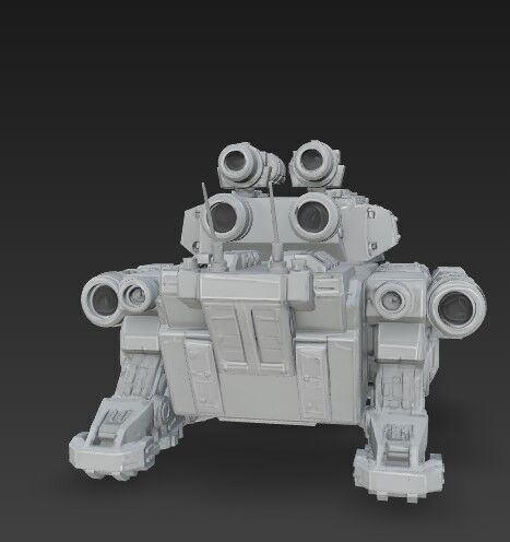 D Printable Iron Oath Goliath Heavy Assault Tank 3D model_3