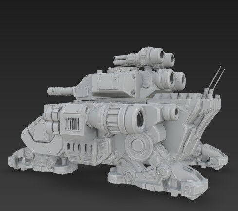 D Printable Iron Oath Goliath Heavy Assault Tank 3D model_6