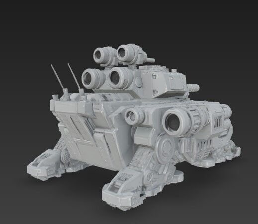 D Printable Iron Oath Goliath Heavy Assault Tank 3D model_7