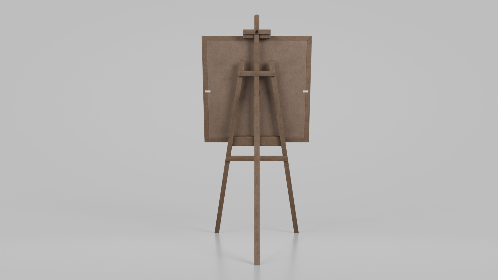 Customizable Wooden Greenboard with Stand - Square Writing Board Low-poly 3D model_5