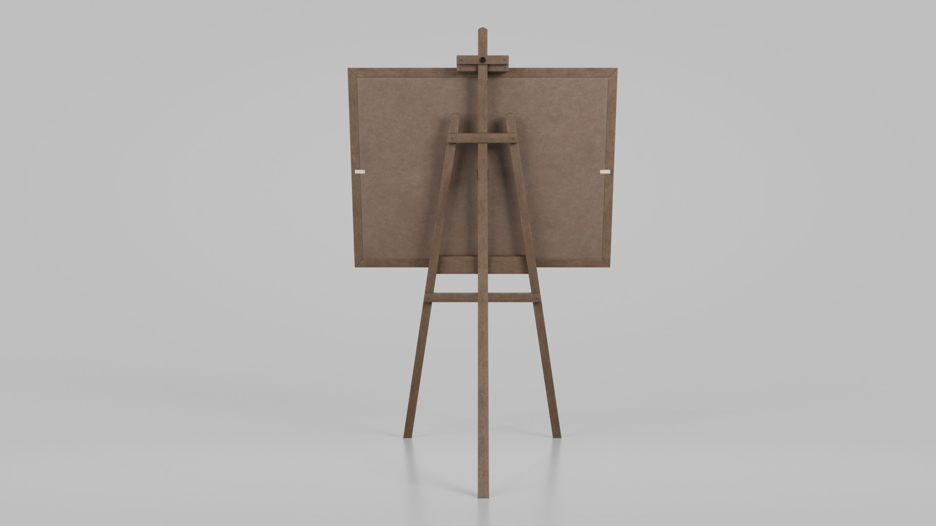 Customizable Wooden Greenboard with Stand - Writing Board Low-poly 3D model_5