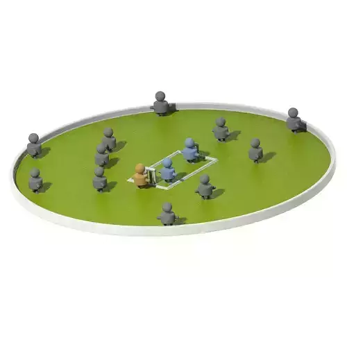 Exquisite Cricket Ground 3D print model