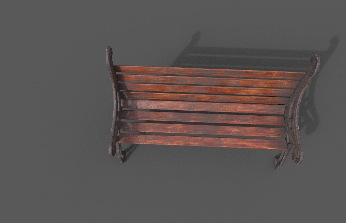 Street Bench Pack 8 Low-poly 3D model_39