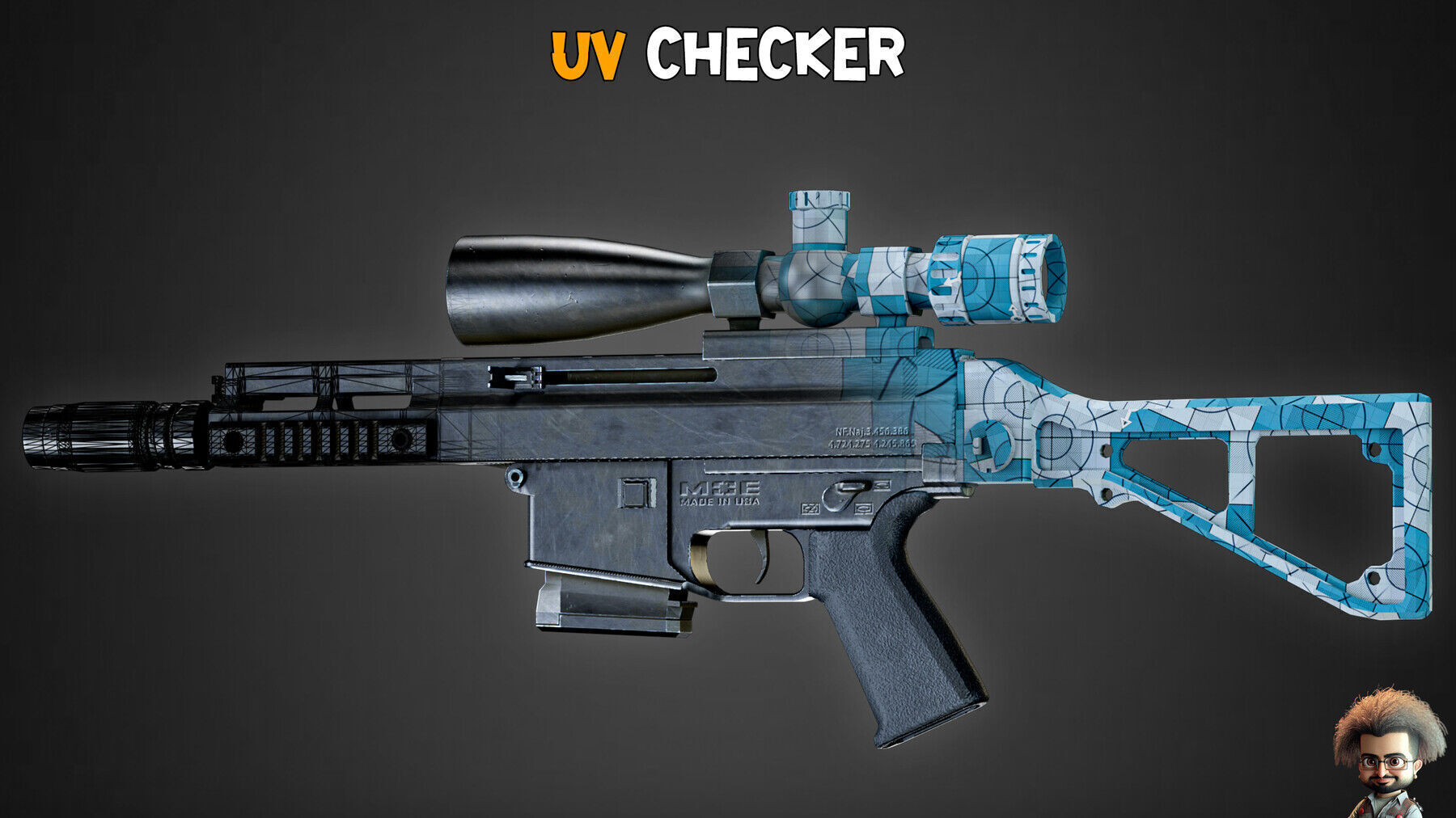 20 Game-Ready Modern Gun and Texture Vol 13 Low-poly 3D model_8