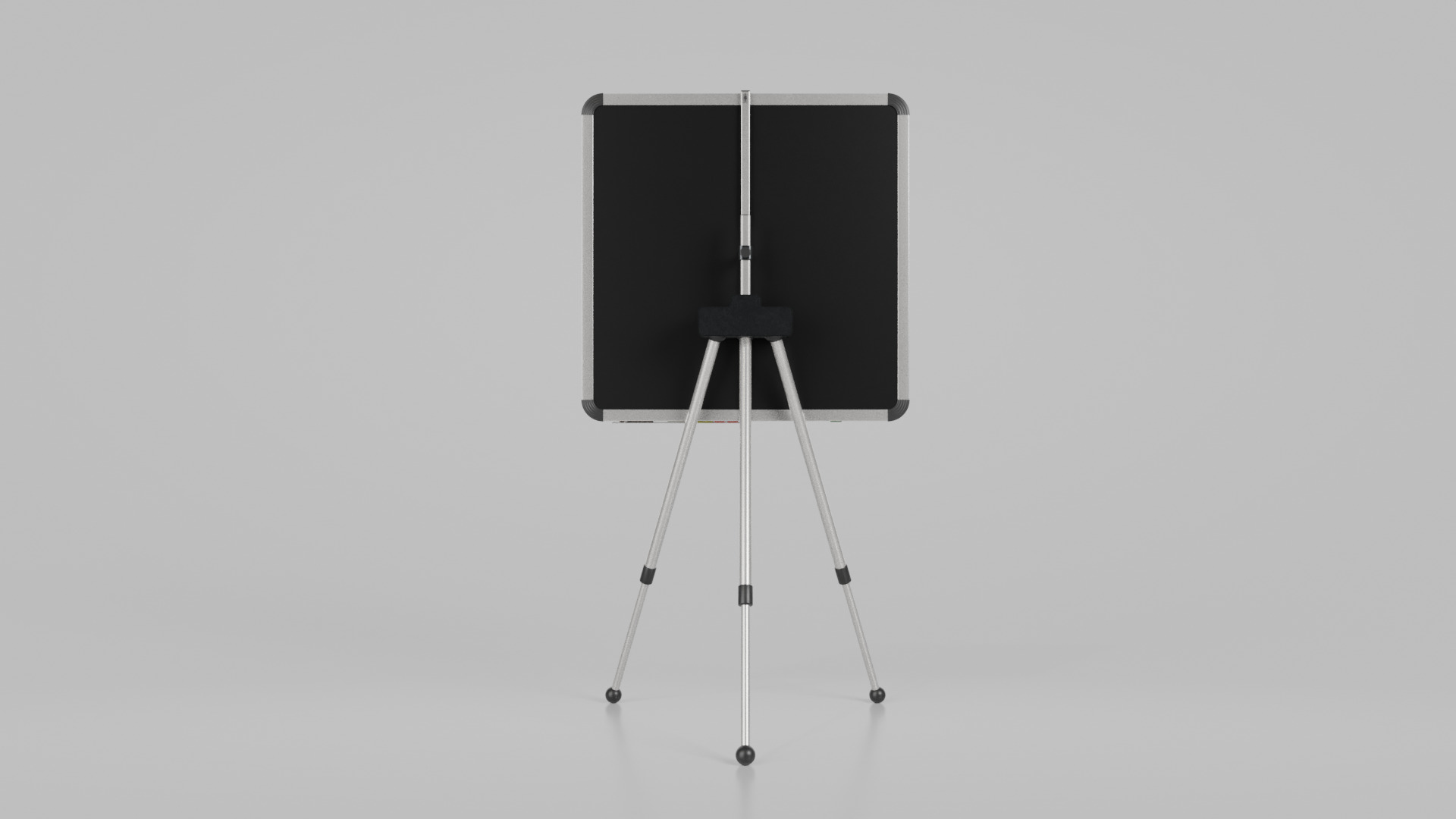 Customizable Metal Greenboard with Stand - Square Writing Board Low-poly 3D model_5