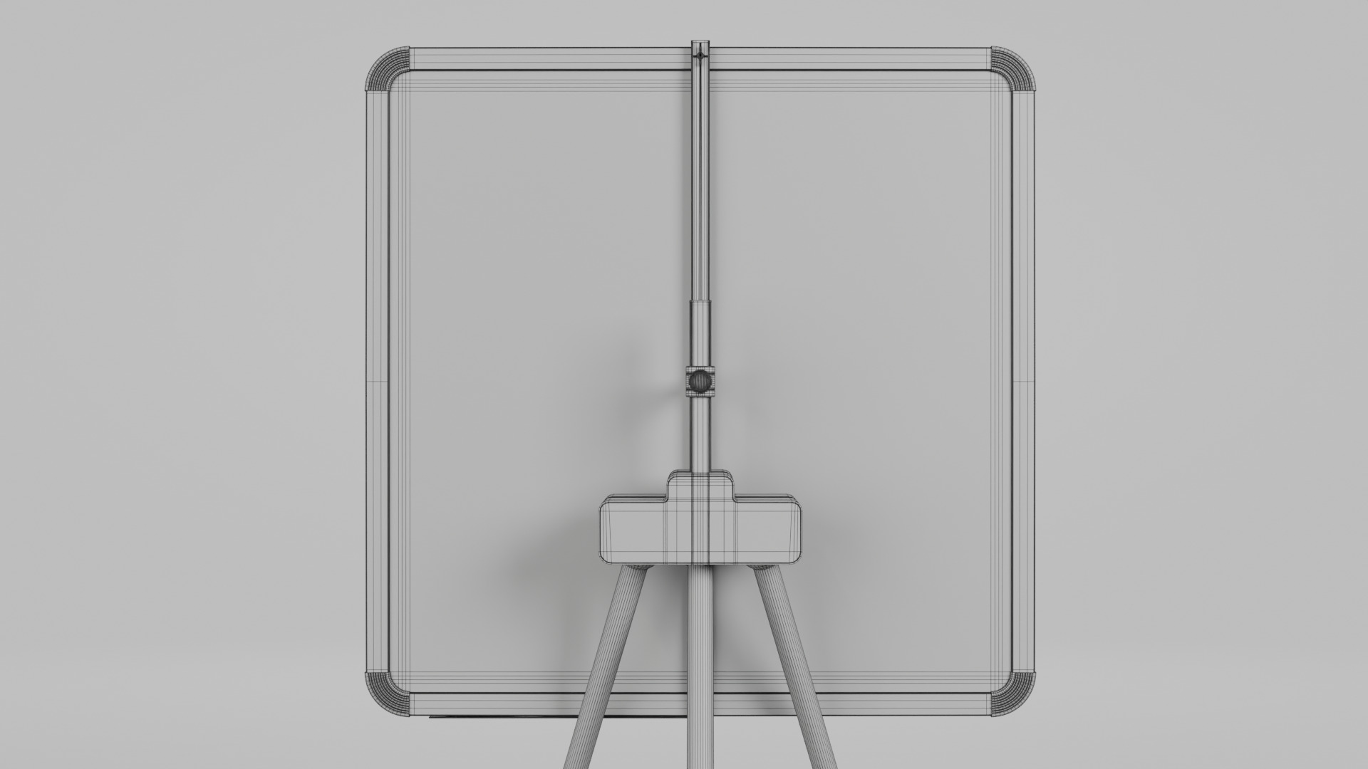 Customizable Metal Greenboard with Stand - Square Writing Board Low-poly 3D model_19