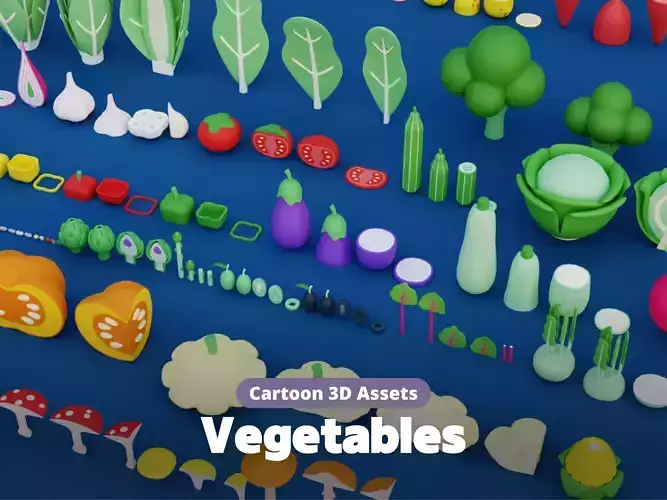 Cartoon Vegetable Garden