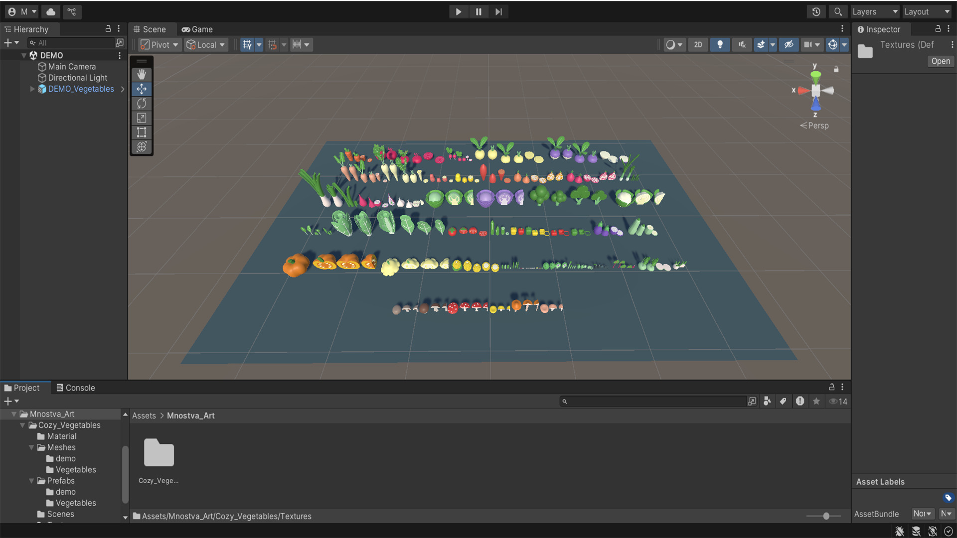 Cartoon Vegetable Garden Low-poly 3D model_13