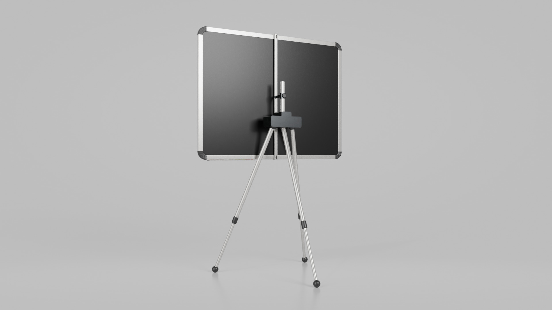 Customizable Metal Greenboard with Stand - Writing Board Low-poly 3D model_5