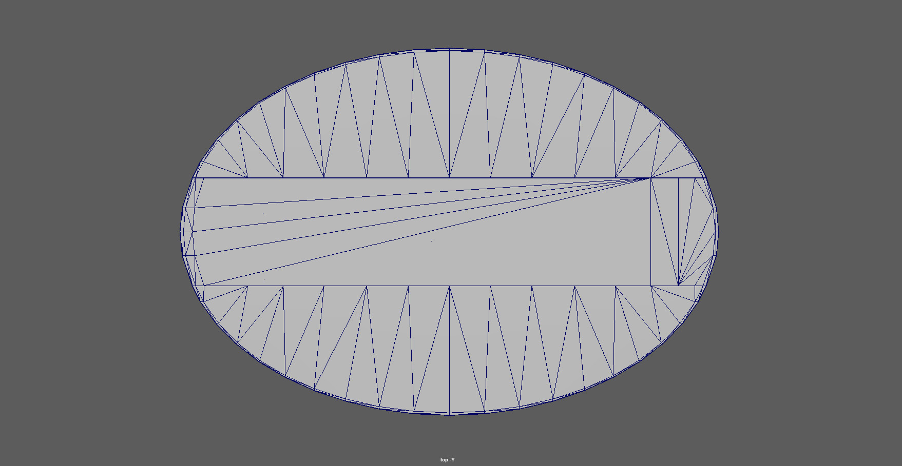 Round Oval Dining Table Mid Century Modern Round Dining Table Low-poly 3D model_14