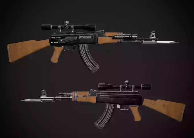 AK47 automatic rifle