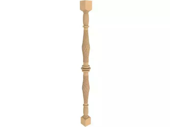 Baluster stair railings and balusters 3D print model
