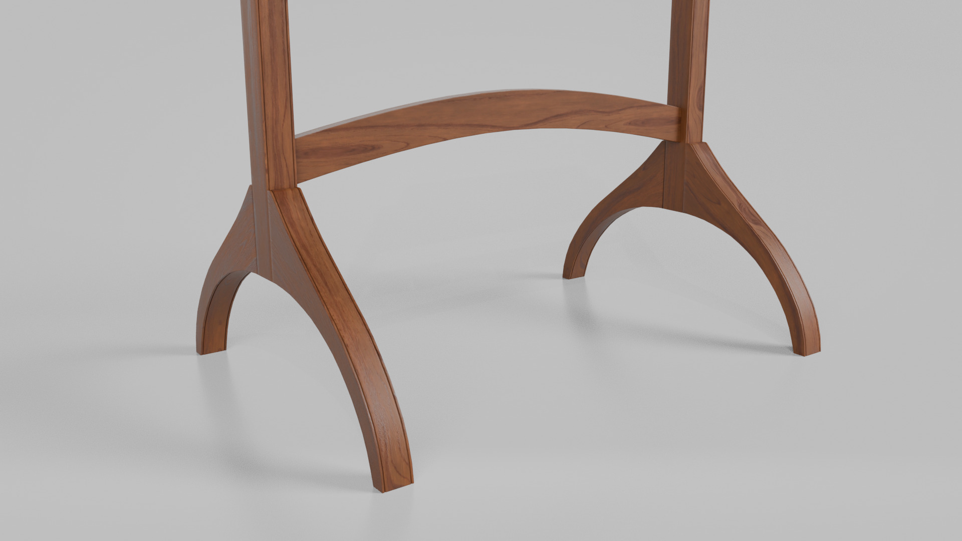 Customizable Double-Sided Wooden Greenboard Tall Writing Board Low-poly 3D model_12