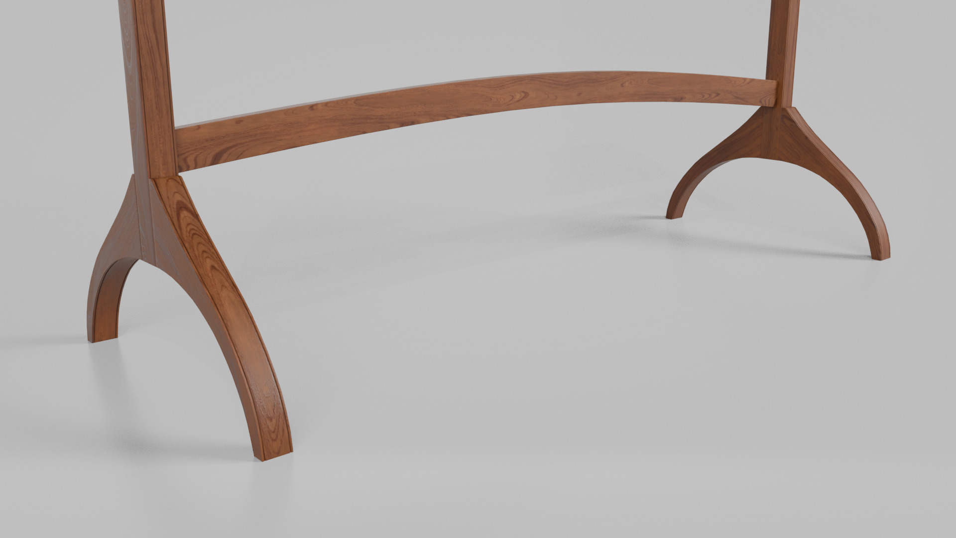 Customizable Double-Sided Wooden Greenboard Writing Board Low-poly 3D model_10