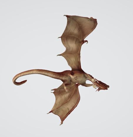 Crimson Inferno Dragon 3D model_5