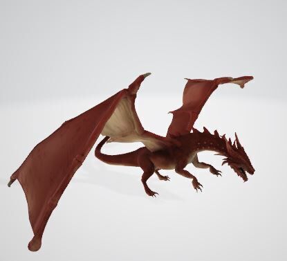 Crimson Inferno Dragon 3D model_2
