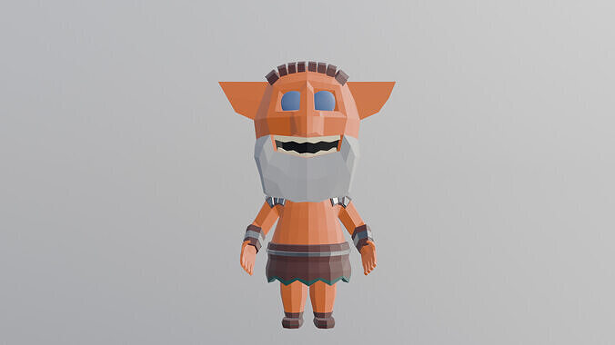 Low Poly Stylized Character - Game - Ready Character Low-poly 3D model