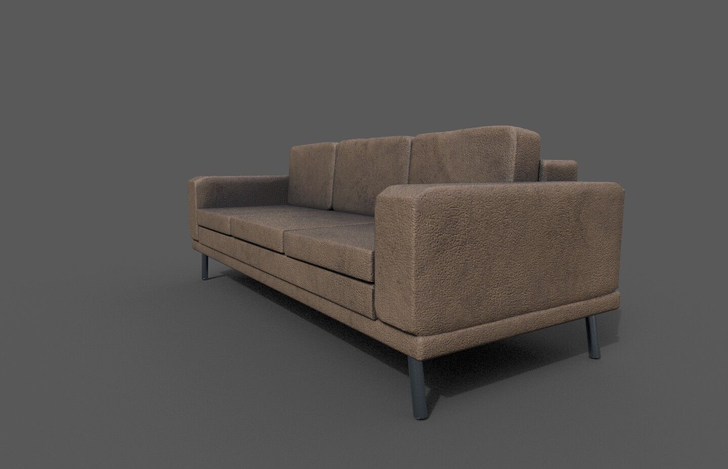 High-Quality 3D Sofa Low-poly 3D model_2