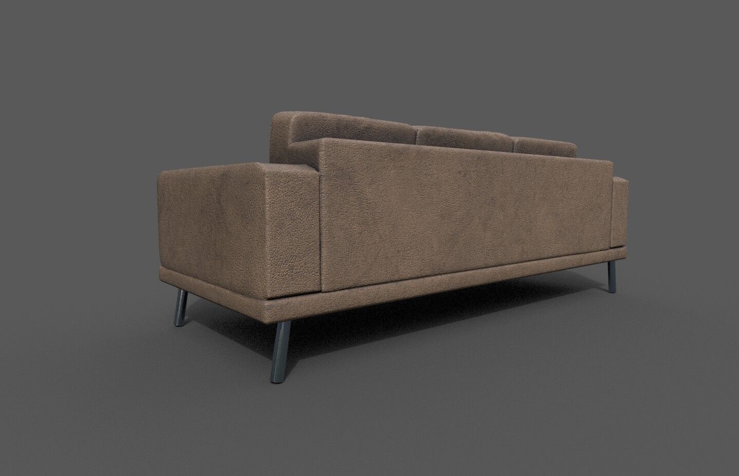 High-Quality 3D Sofa Low-poly 3D model_3