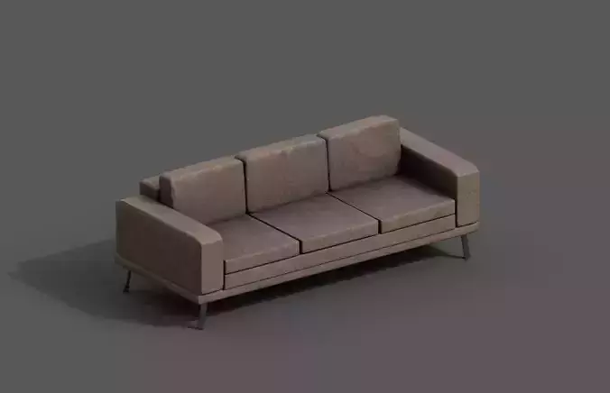 High-Quality 3D Sofa